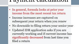 Module 3 - How Income Driven Repayment (IDR) Plans Work