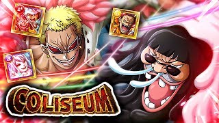 COLISEUM DOFLAMINGO \u0026 TREBOL! Stages 1 - 3 Playthrough! (ONE PIECE Treasure Cruise)