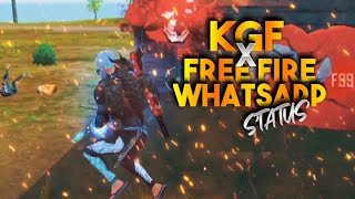 FREE FIRE X KGF WHATSAPP STATUS 🔥 |A5 2 GAMER| #freefire #kgf