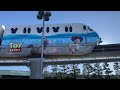 【4k】 単発 ディズニーリゾートライン　 ※東京ディズニーシー平面駐車場　toy storyラッピング・ライナー