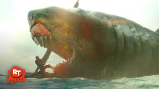 Meg 2: The Trench (2023) - Jonas Impales The Alpha Meg Scene