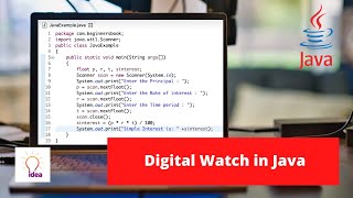 Digital Watch In Java | Java Project