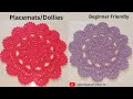 Crochet Placemats| Crochet Dollies| Crochet Placemats For beginners| Crochet Round Placemats|Crochet