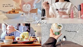 忙しく動いてよく食べる5日間vlog👩‍💻🌨 冬の食事記録, 早めのクリパ, チキンのトマト煮込み, かぼちゃキッシュ