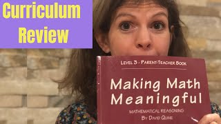 Making Math Meaningful Curriculum Review