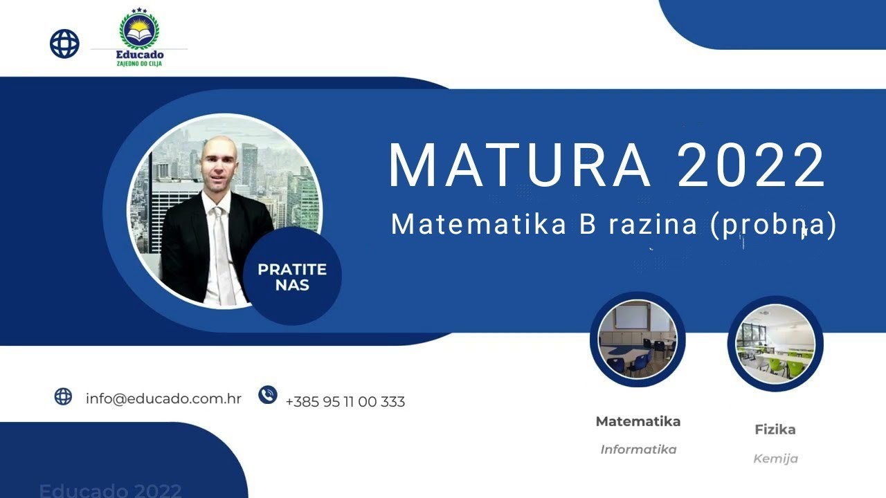 Matura 2022 (probna) - Matematika B Razina - YouTube