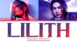 Halsey, BTS SUGA 'Lilith' Lyrics (Diablo IV Anthem) (Color Coded Lyrics)