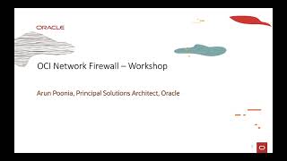 Overview of OCI Network Firewall Workshop