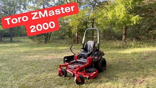 Fall mowing with the Toro ZMaster 2000