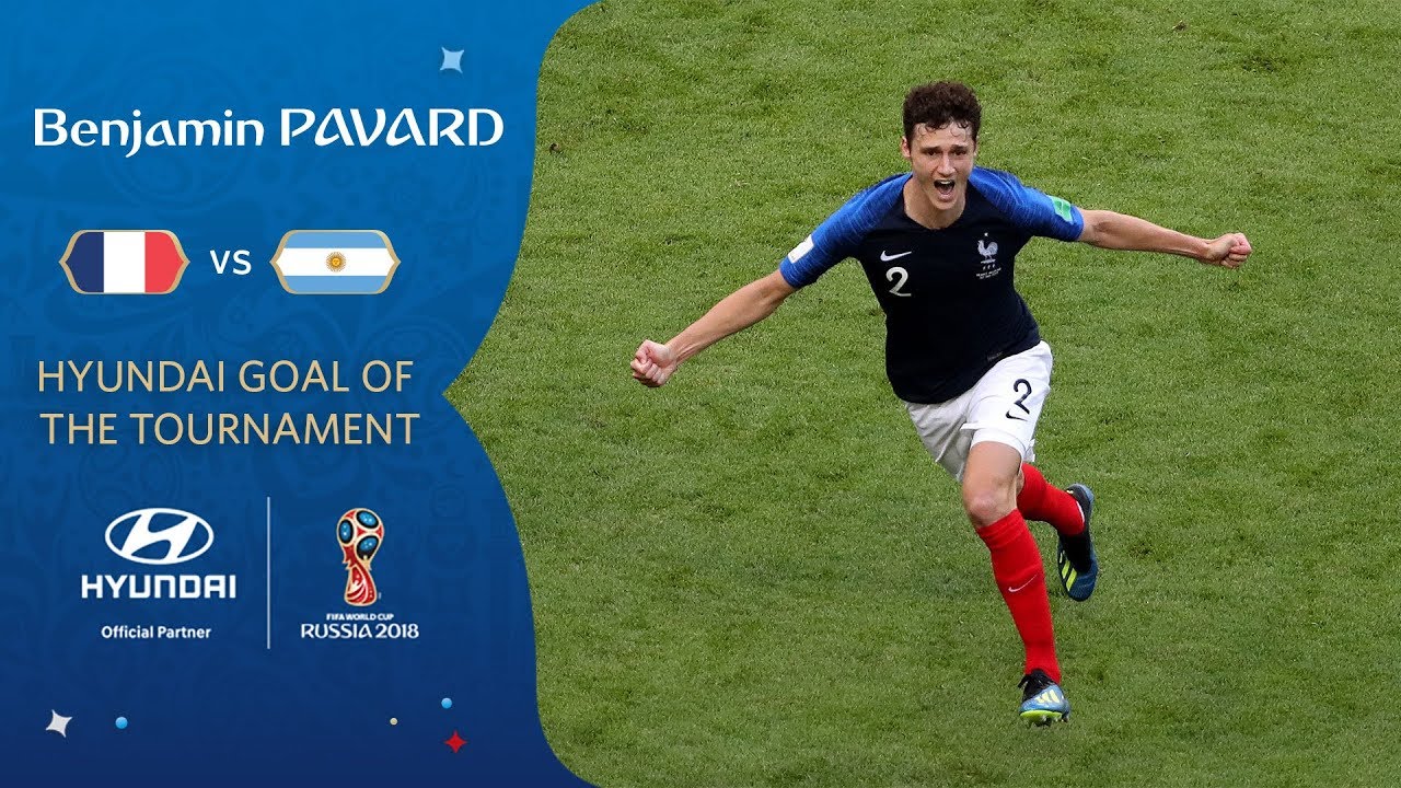 Benjamin PAVARD Goal Vs Argentina | 2018 FIFA World Cup | Hyundai Goal ...