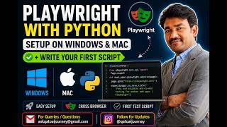 Playwright with Python Setup on Windows & Mac #playwrightpython #playwright #automationtesting