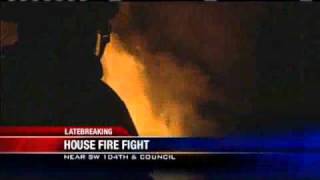 House Fire Spreads From Fireplace