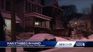 Man stabbed in hand after reported incident in Pittsburgh's Lincoln-Lemington-Belmar neighborhood