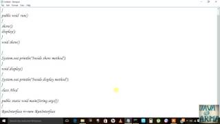Multi Threading in java using Runnable Interface