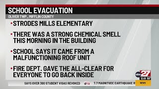 Chemical smell causes evacuation at Mifflin County elementary school