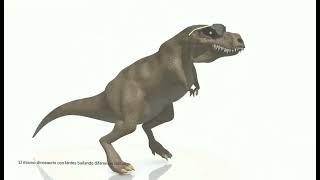 Dancing dinosaur T Rex I'm blue cover meme