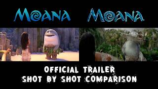 Moana TRAILER COMPARISON | Live Action vs Animation