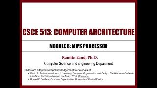 Lecture 11 - MIPS Processor (Continue)