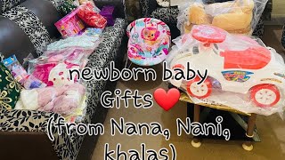 newborn gifts..#gifts for shehzal from nanhyal❤😍 ||nana nani and khalas Love😍❤