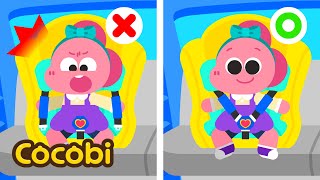 Seatbelts Keep Us Safe😍 + More Fun Songs for Kids | Cocobi