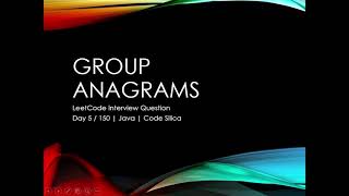 Group Anagrams | LeetCode Interview Question | HashMap Explained in Java