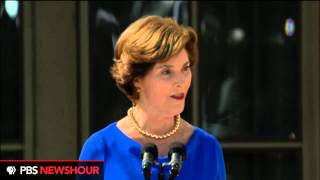 Watch Laura Bush's Remarks at the Dedication of the George W. Bush Presidential Library