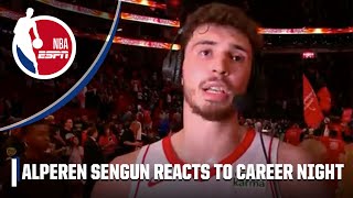 'We're having FUN in EVERY GAME!' 🔥 - Alperen Sengun reacts to a CAREER NIGHT | NBA on ESPN