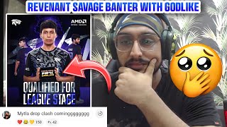 Revenant savage banter with Godlike 💔 | Sardarji react on revenant banter 🤣