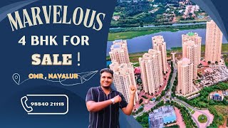 4 BHK For Sale in OMR, Navalur | Hiranandani Greenwoods | 98840 21118 | Bang on Main Road