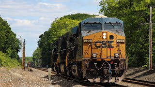 Quick catch: Norfolk Southern 11R with CSXT 703 leading in Ayer! 5/25/23