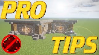 Minecraft PRO TIPS | How to Build a Wall Building Tutorial | Minecraft Wall building tips and tricks