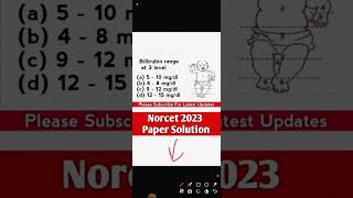 Aiims Norcet 2023 Paper Solution Exam With Answers #1