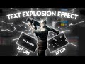 TEXT EXPLOSION EFFECT in After Effects: Tutorial