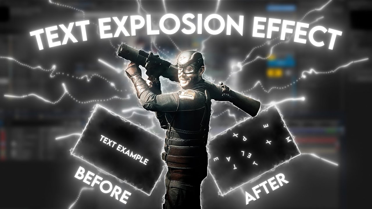 Text Explosion Effect In After Effects Tutorial Youtube
