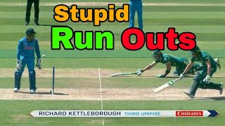 Top 10 most stupid run outs in cricket History | funniest run outs in cricket ever | sports world |