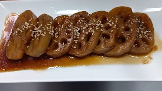 달달하고 쫀득한 연근조림 황금레시피  Braised lotus roots