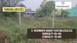 THIRUVALLUR RESALE PLOTS \u0026 INDIVIDUAL HOME