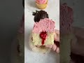 Chocolate covered strawberry cupcakes for valentine’s day | #shorts