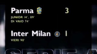 Parma-Inter 3:1, 2000/01 - highlights (doppietta di Júnior)