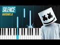 Marshmello - "Silence" ft Khalid Piano Tutorial - Chords - How To Play - Cover