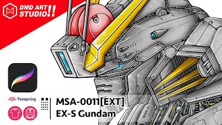 Drawing Gundam MSA-0011[Ext] Ex-S Gundam