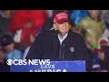 Former President Trump holds rally in Pennsylvania for GOP Senate candidate Dr. Mehmet Oz