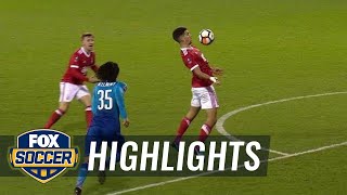 Eric Lichaj scores excellent volley vs. Arsenal for Nottingham Forest | 2017-18 FA Cup Highlights