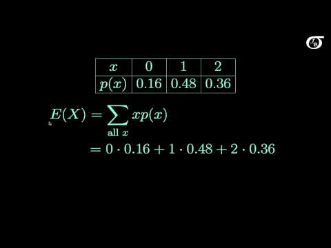 What is mean and variance in probability?