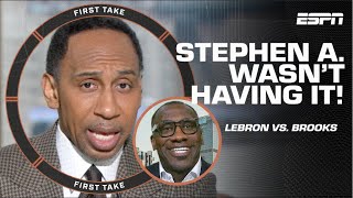 Stephen A. Smith CHASTISES LeBron for how he handled Dillon Brooks?! | First Tak