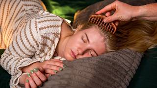 ASMR Gentle Hair Brushing to Put Her to Sleep [No Talking]