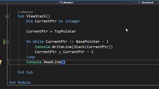 Computer Science 9618: 19.1 Programming a Stack