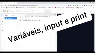 Programação com Python - Variáveis, input e print