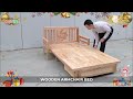 [Happy New Year] Wooden Armchair Bed For Year 2021 | Ghế Bành Gỗ Kết Hợp Với Giường 2022 | Do Go 24H