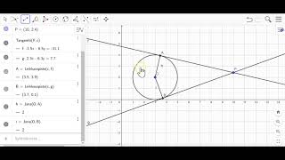 Ympyrän tangenttisuorat, mallikuvion piirtäminen